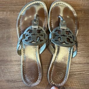 Gold Tory Burch Miller Sandal